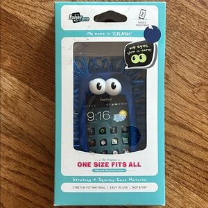 FoneFace Blue Phone Case with Eyes NWT